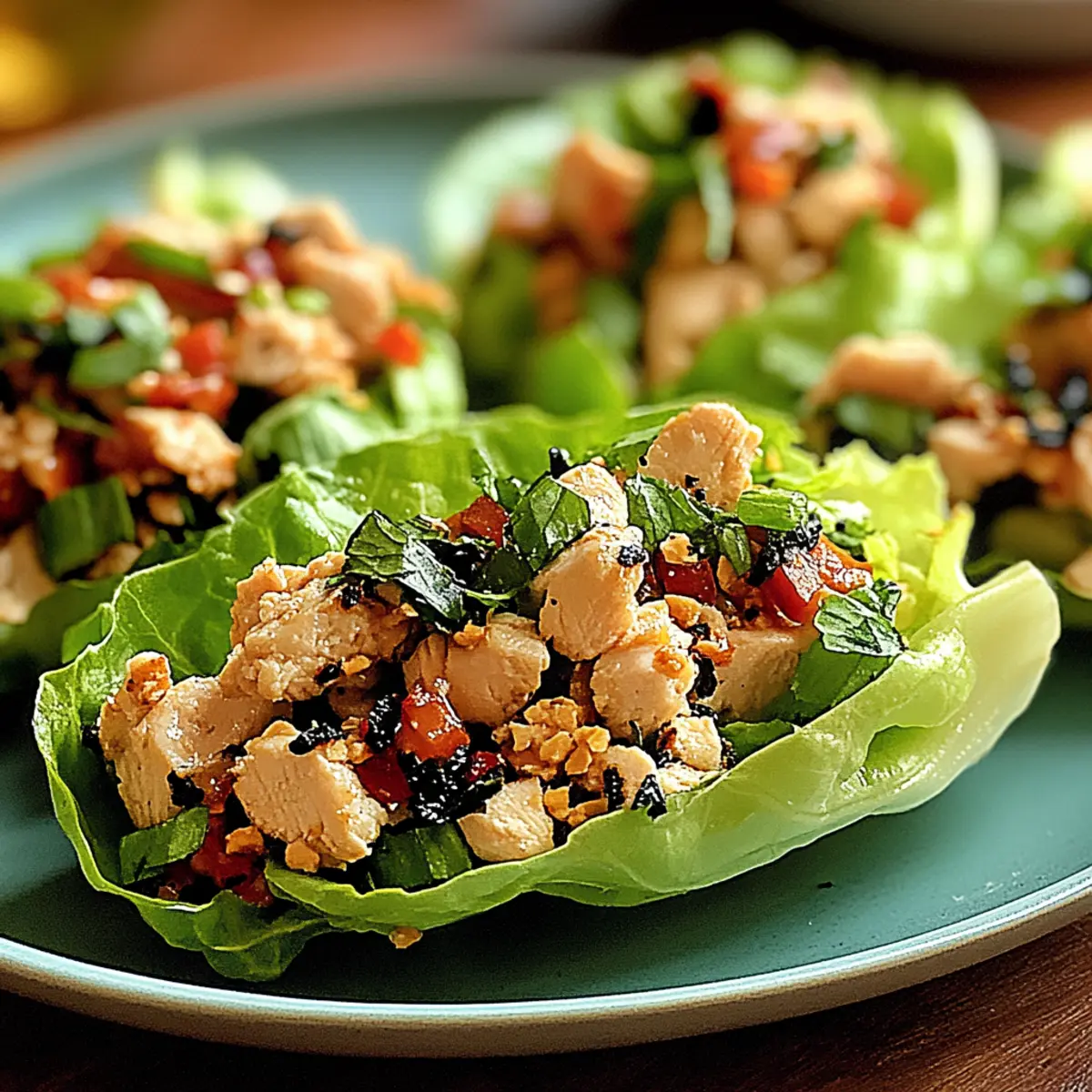 Delicious Chicken Larb Lettuce Wraps for Quick Healthy Meals