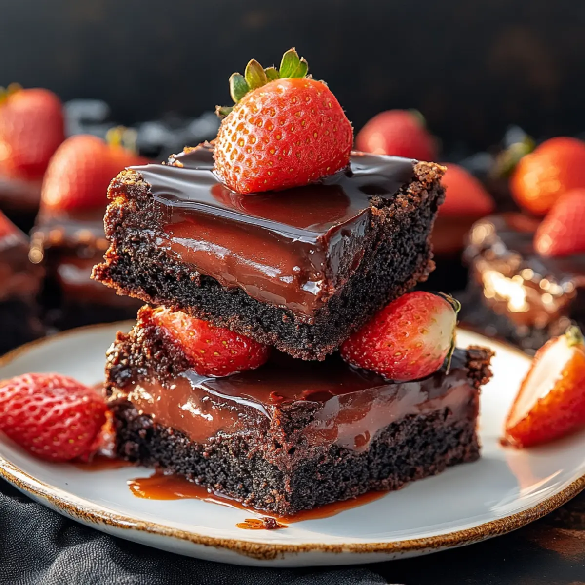 Indulgent Chocolate Covered Strawberry Brownies You'll Love