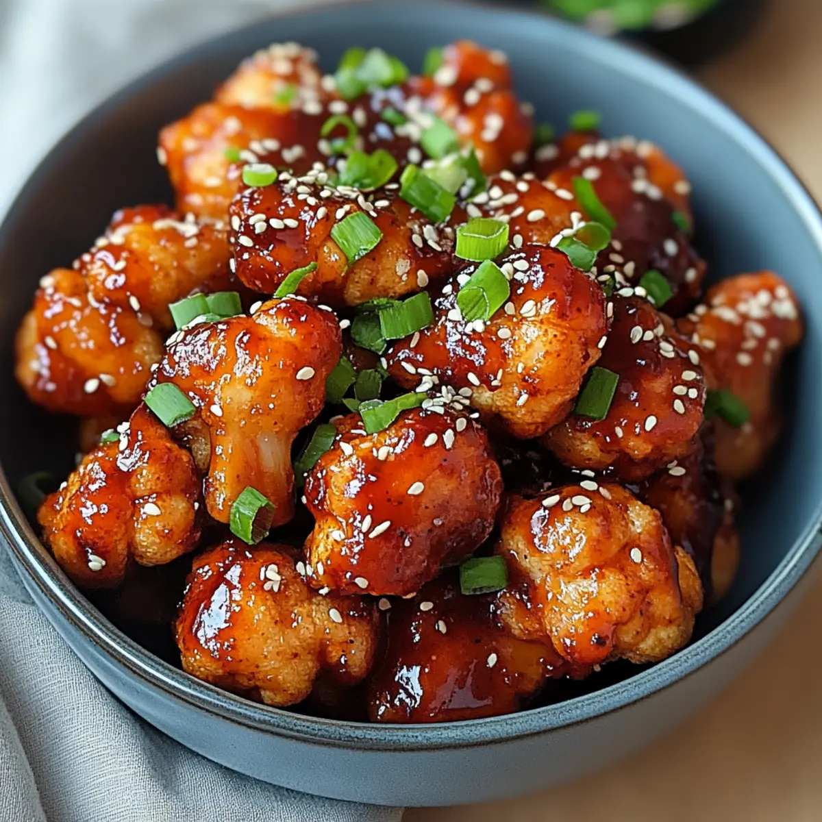 Crispy Spicy Korean Cauliflower Wings You'll Crave