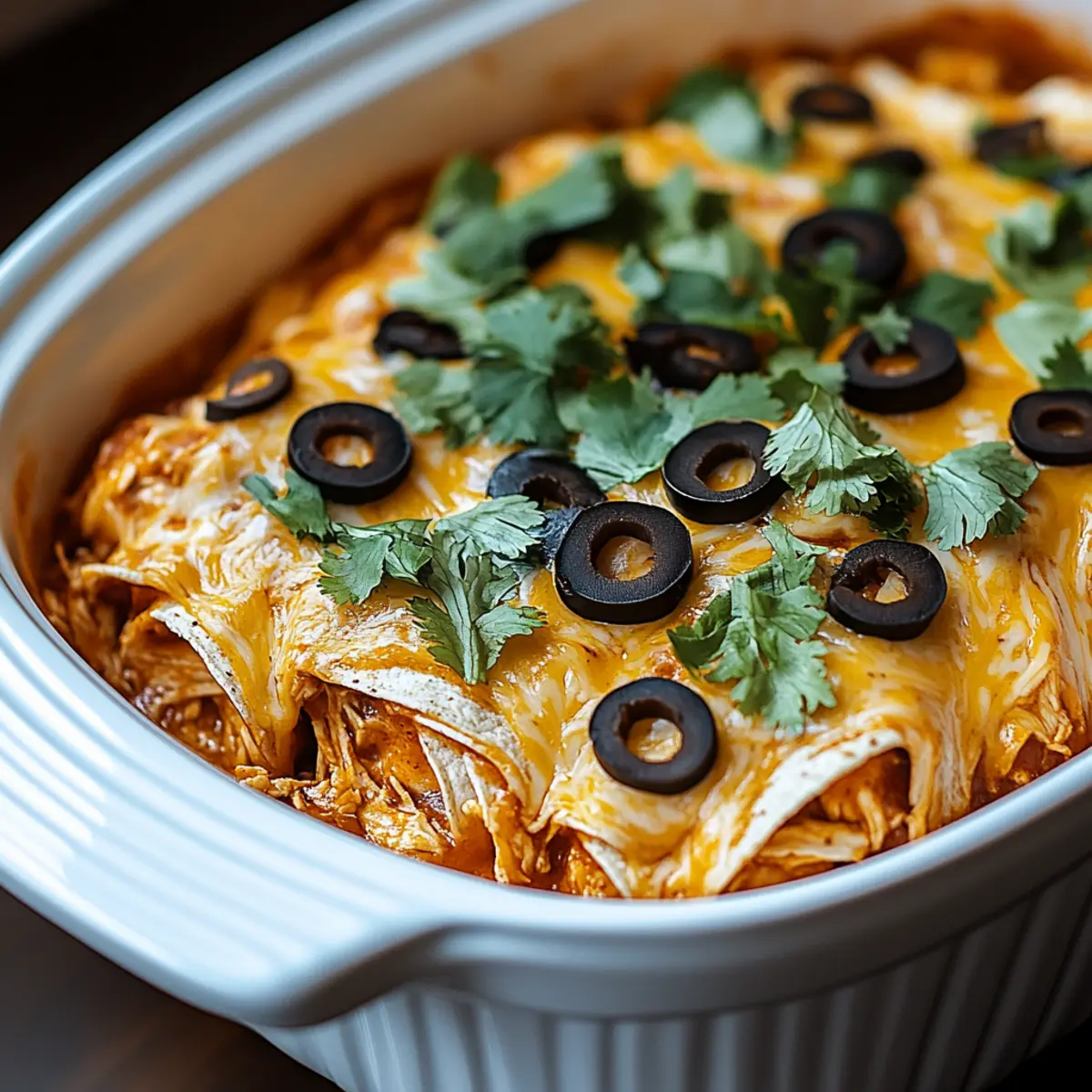Easy Crock Pot Chicken Enchilada Casserole for Family Fun