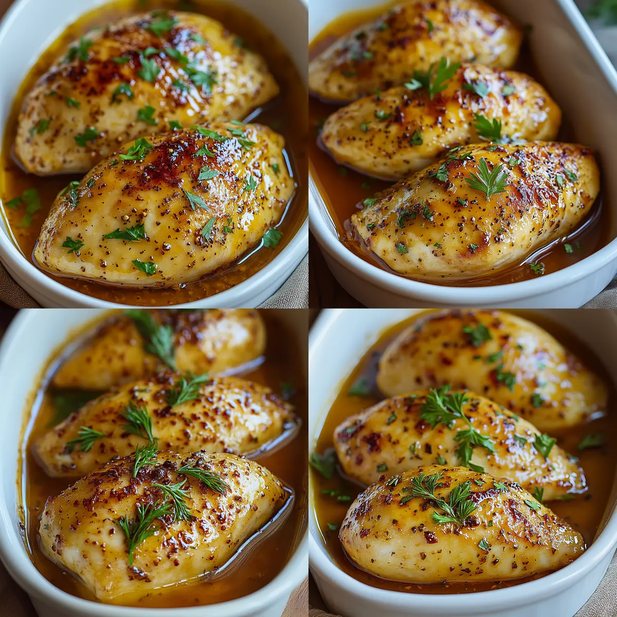 Savor the Juicy Baked Honey Mustard Chicken Delight