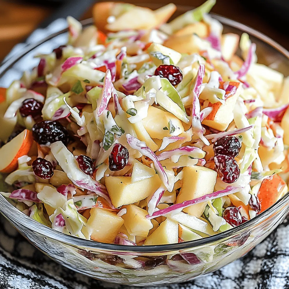 Easy Apple Cranberry Slaw for a Crisp, Refreshing Side