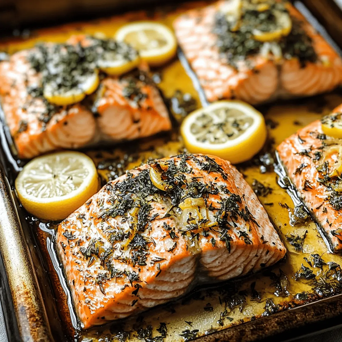 Juicy Lemon Herb Sheet Pan Salmon for Effortless Dinners