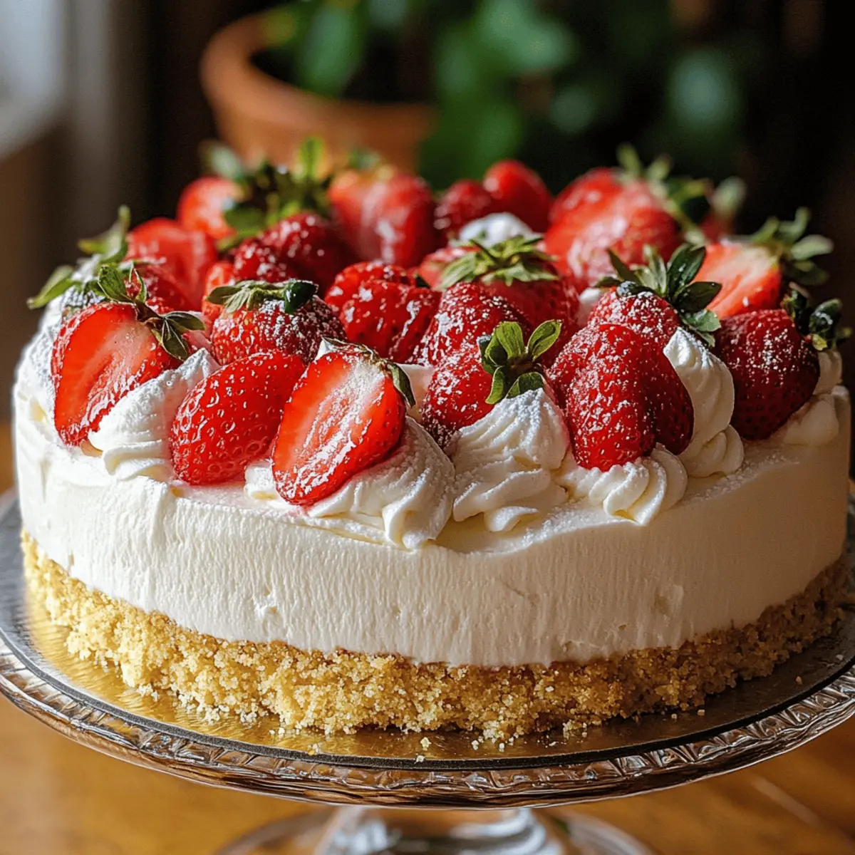 Indulgent Strawberry Shortcake Cheesecake You Can’t Resist