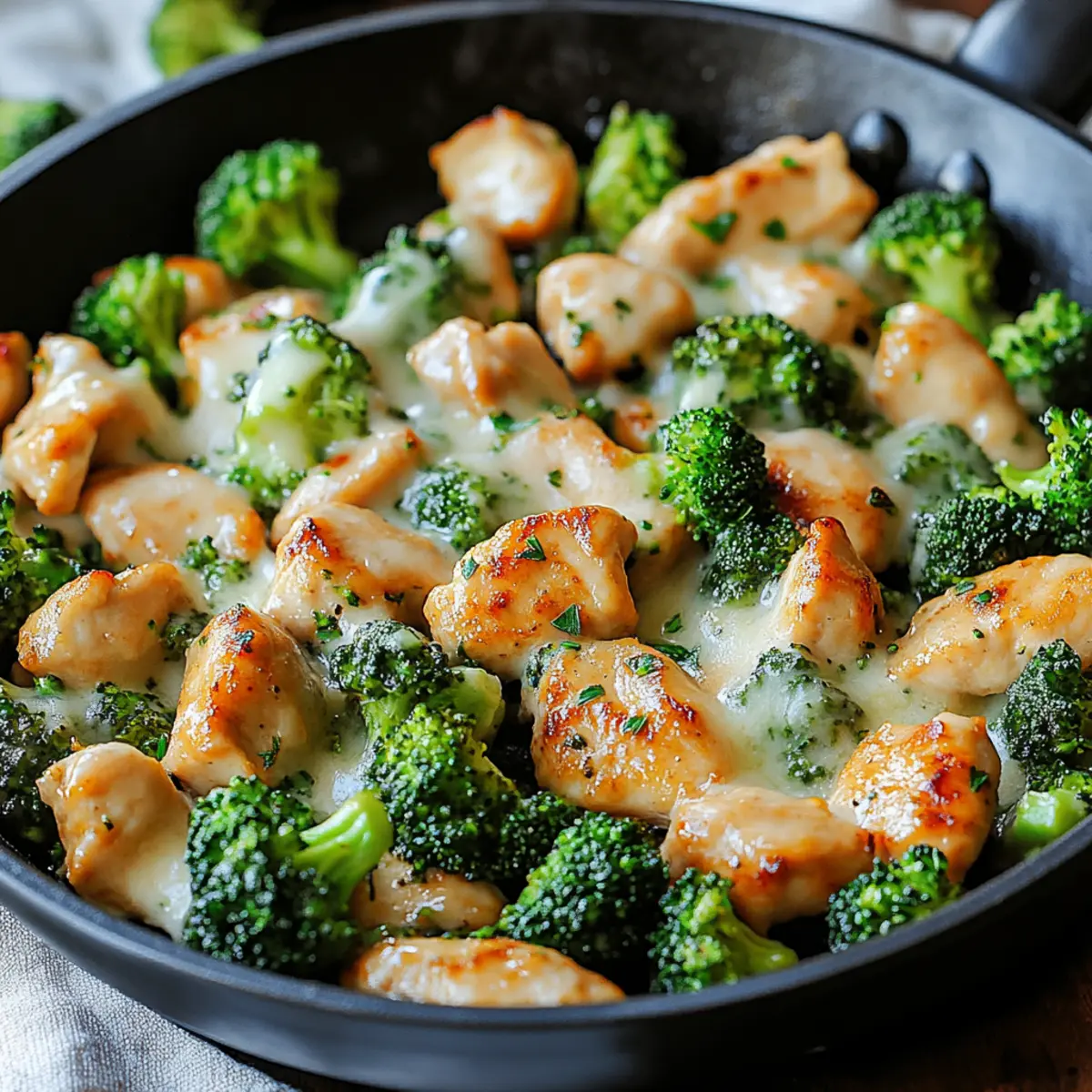 Creamy Low Carb Chicken Broccoli Skillet That's Totally Satisfying