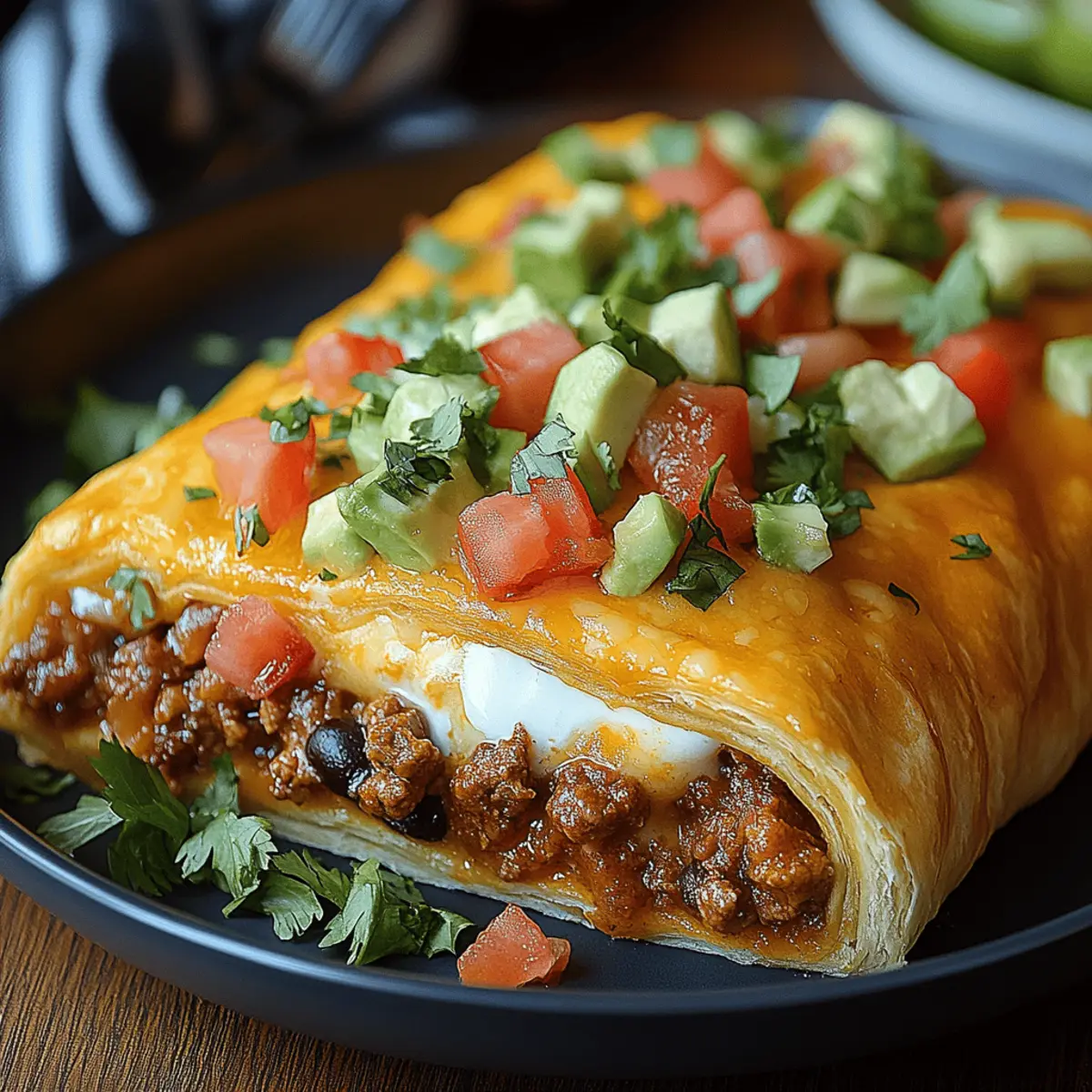 Indulgent Taco Crescent Roll Bake for Busy Weeknights