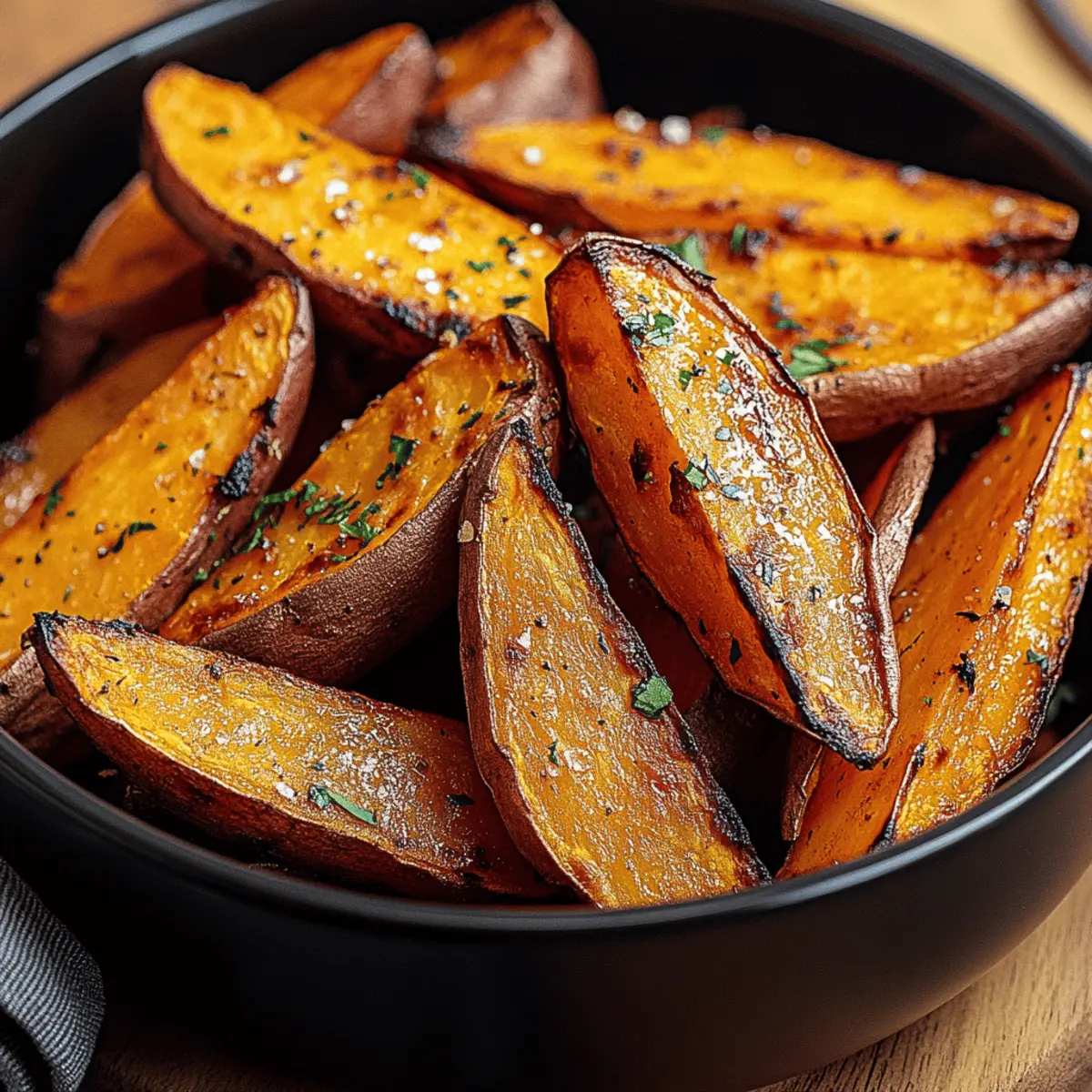 Crispy Air Fryer Sweet Potato Wedges that Will Brighten Your Day
