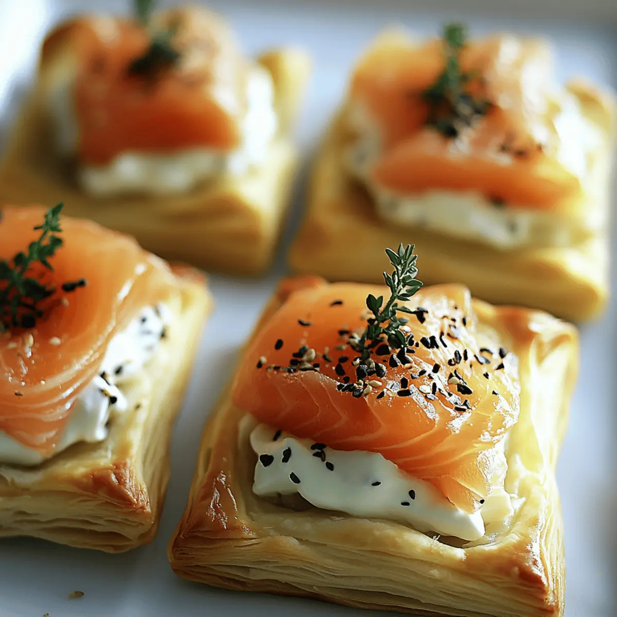 Indulgent Smoked Salmon & Goat Cheese Puff Pastry Delight