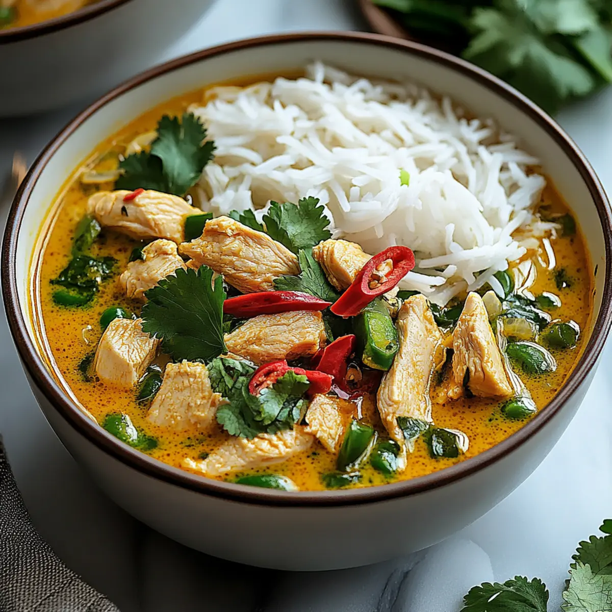 Delicious Green Thai Chicken Coconut Curry for Cozy Nights