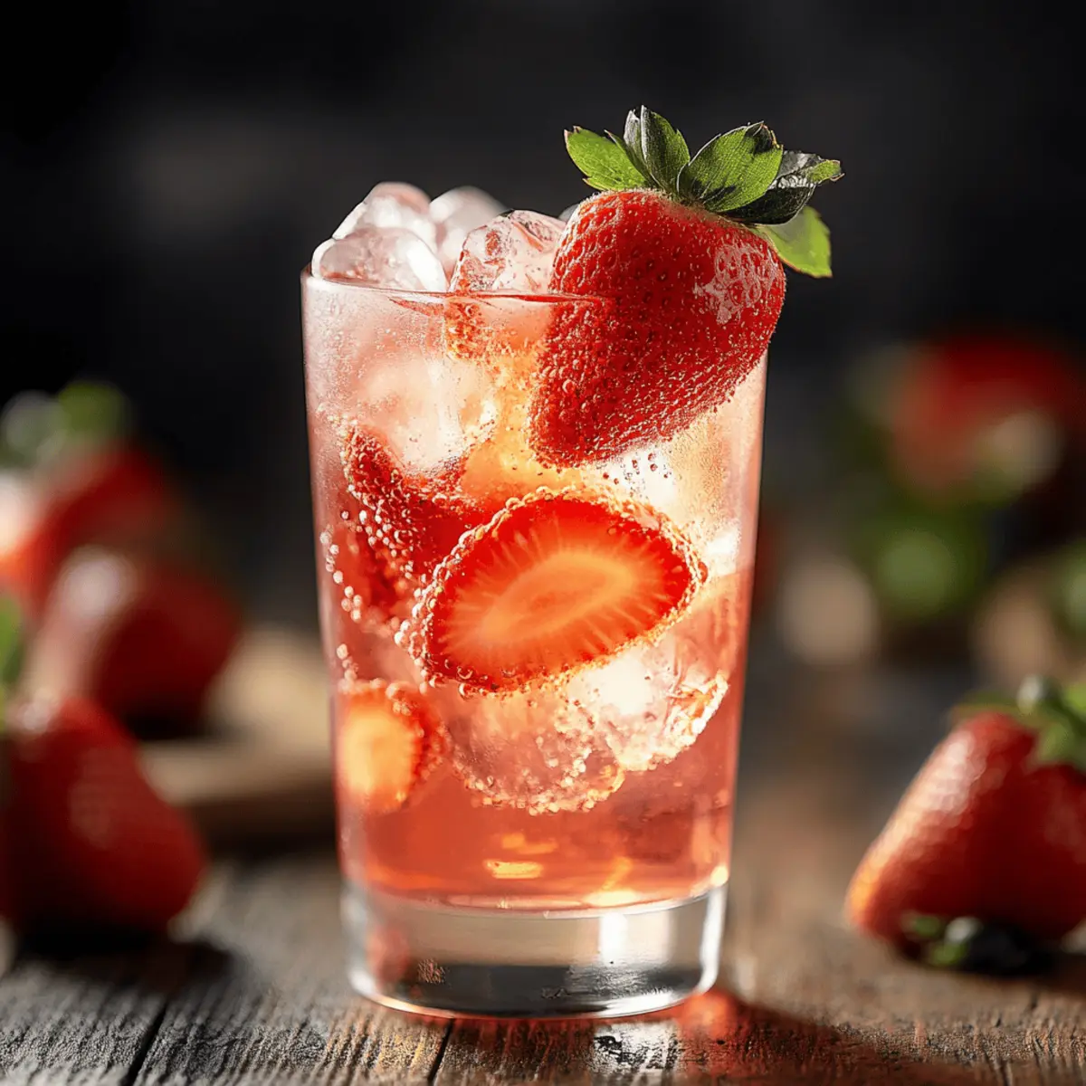 Delicious Strawberry Sprite Mocktail for Refreshing Sips