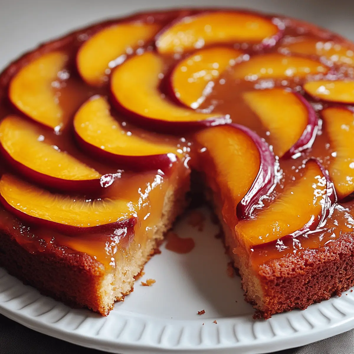 Irresistible Peach Upside-Down Cake for Summer Gatherings