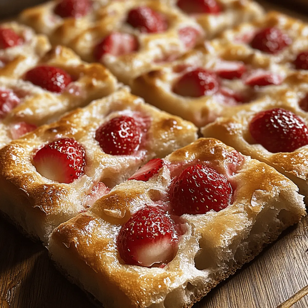 Delicious Strawberry Lemonade Sourdough Focaccia Recipe