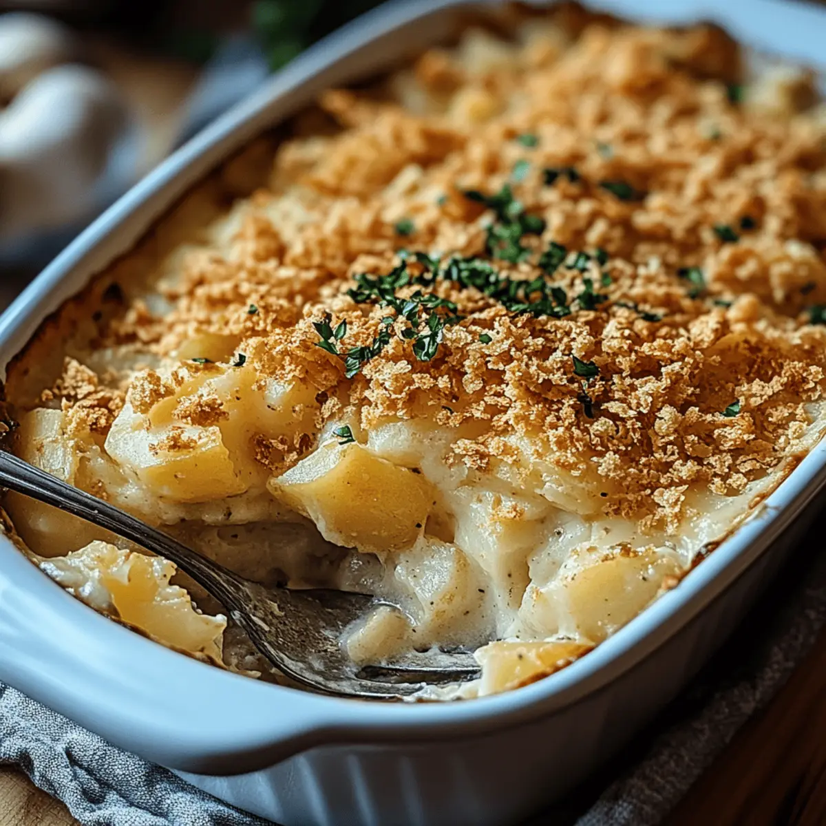 Indulgent Potato Casserole with Ritz Cracker Topping Bliss