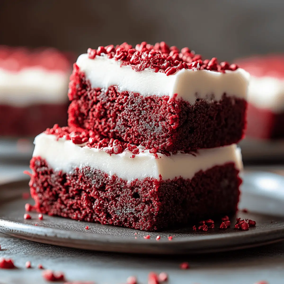 Indulgent Red Velvet Brownies with Cream Cheese Frosting