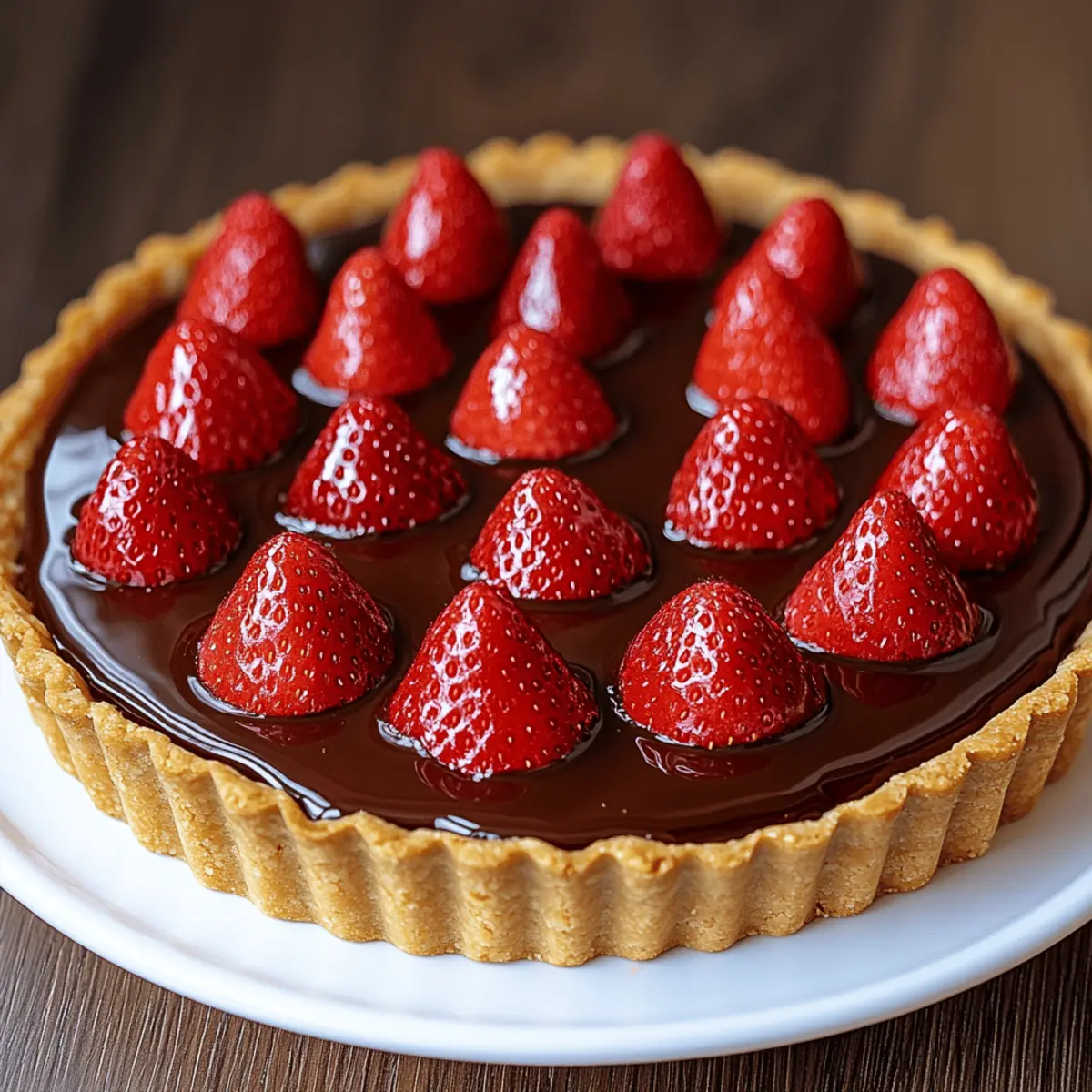 Indulgent Chocolate Strawberry Ganache Tart You'll Adore