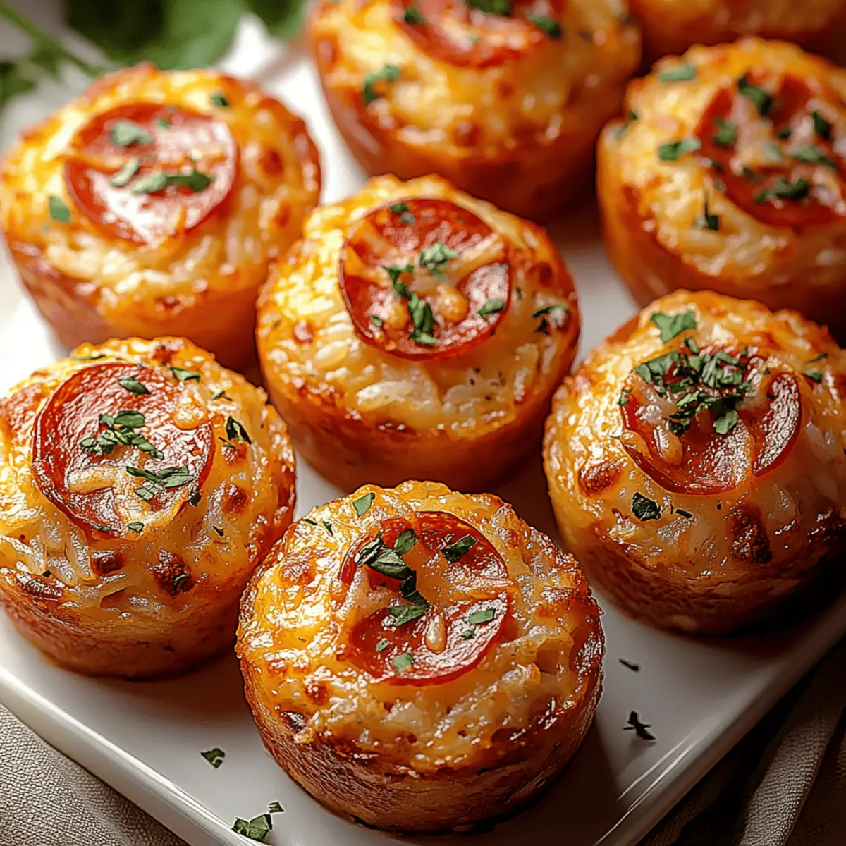 Irresistibly Easy Pizza Rice Muffins for Snack Lovers