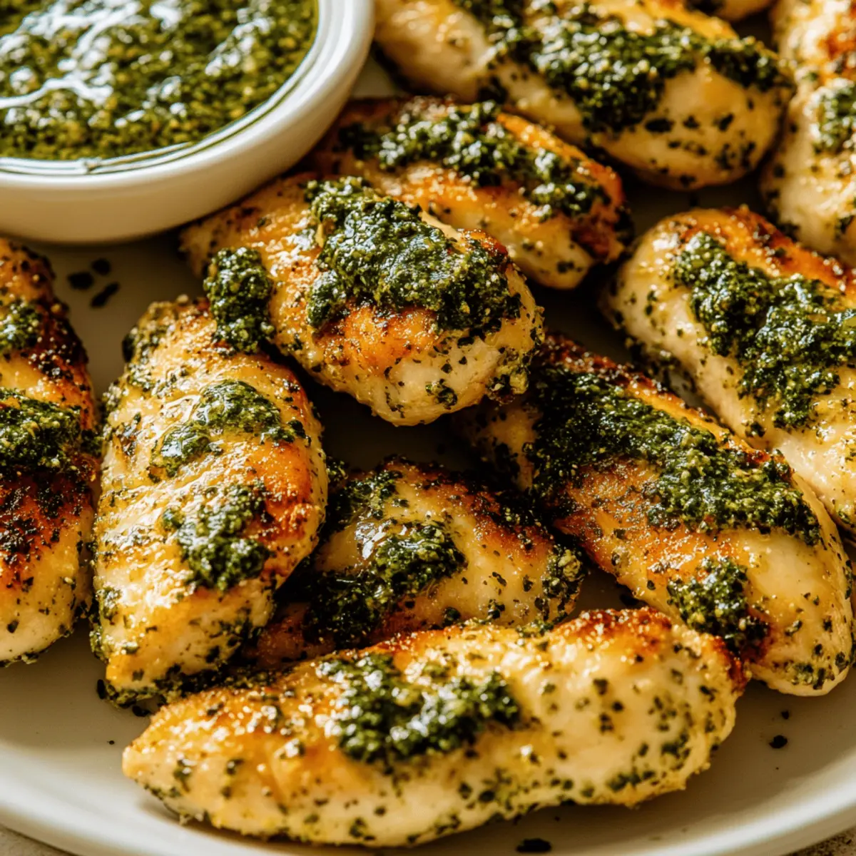 Juicy Cilantro Pesto Chicken Tenders for Quick Dinner Bliss