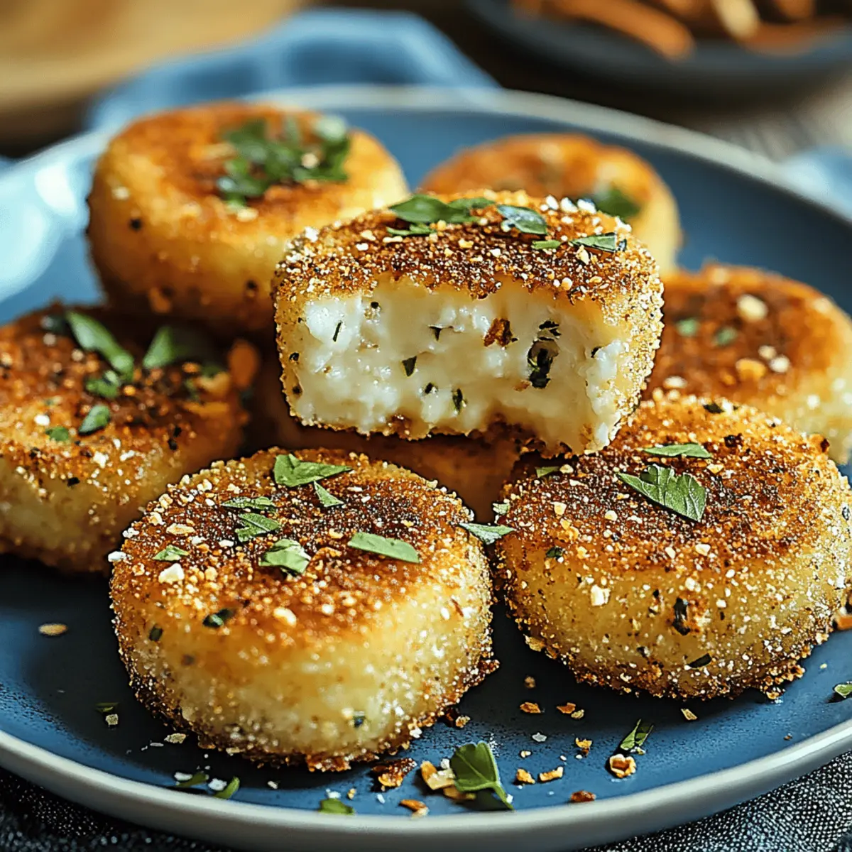 Irresistibly Crispy Fried Goat Cheese with Fresh Herbs