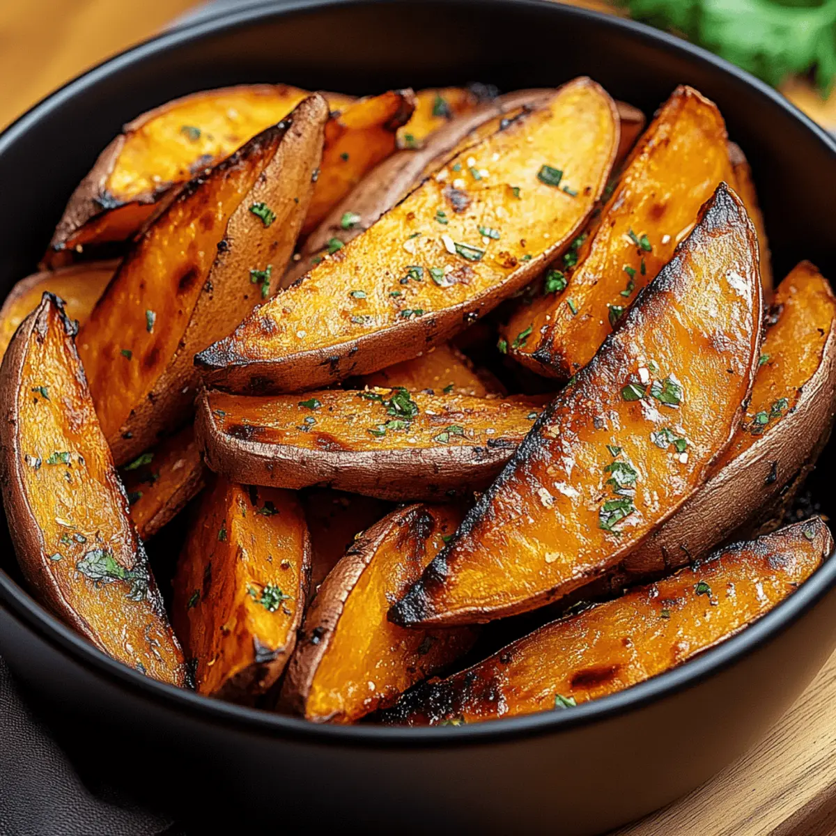 Crispy Air Fryer Sweet Potato Wedges for Guilt-Free Snacking