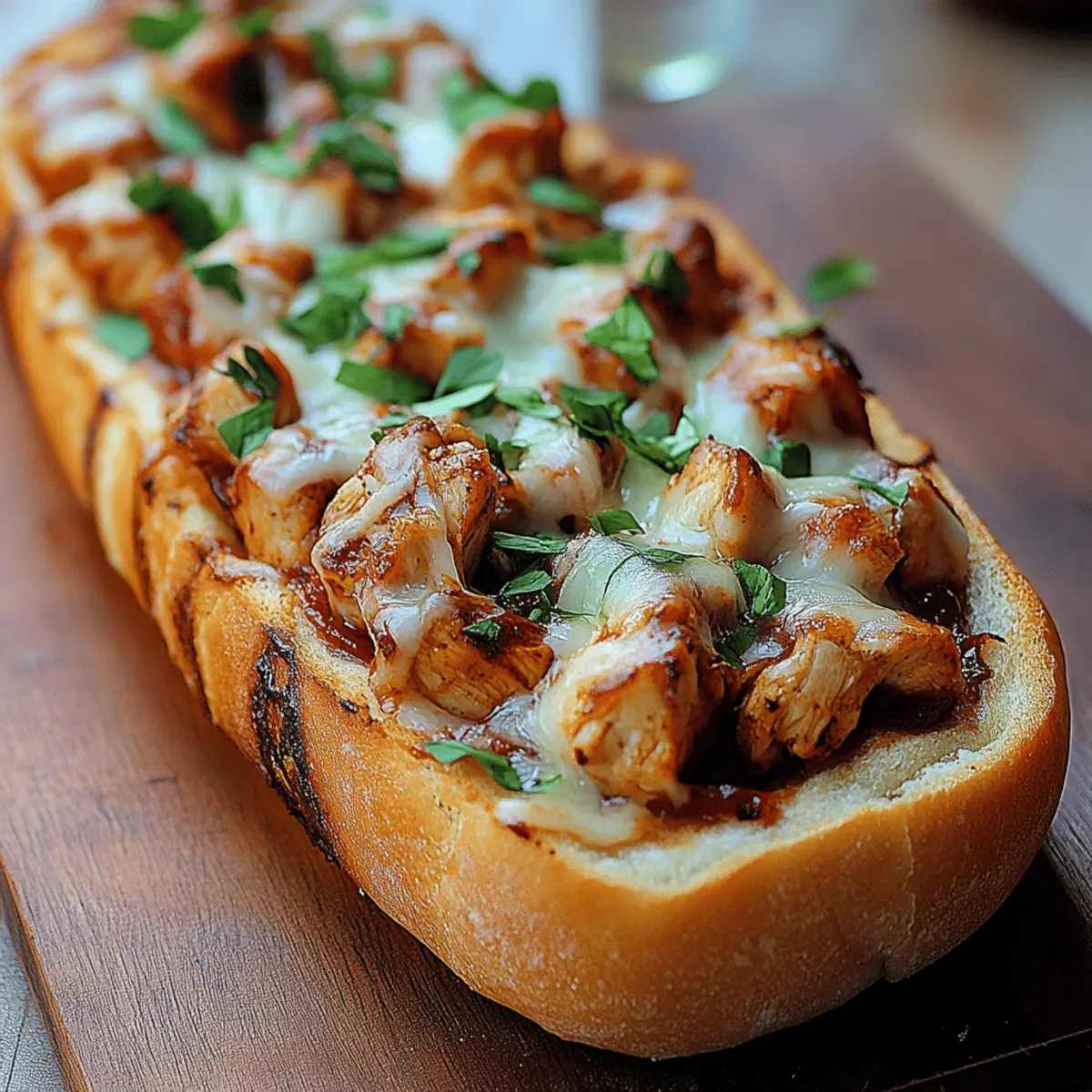 Indulgent BBQ Chicken French Bread Pizza for Comfort Cravings