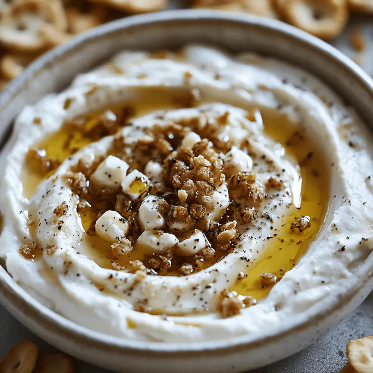 Indulgent Whipped Honey Goat Cheese Dip in Minutes
