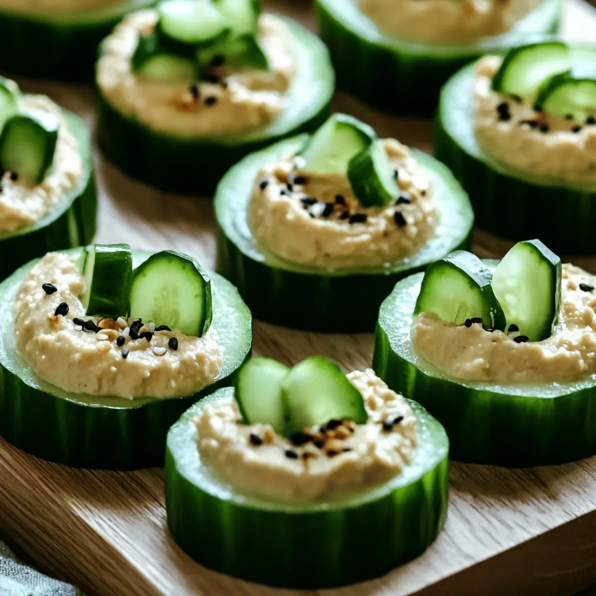 Delicious Cucumber Hummus Bites: Your New Favorite Snack