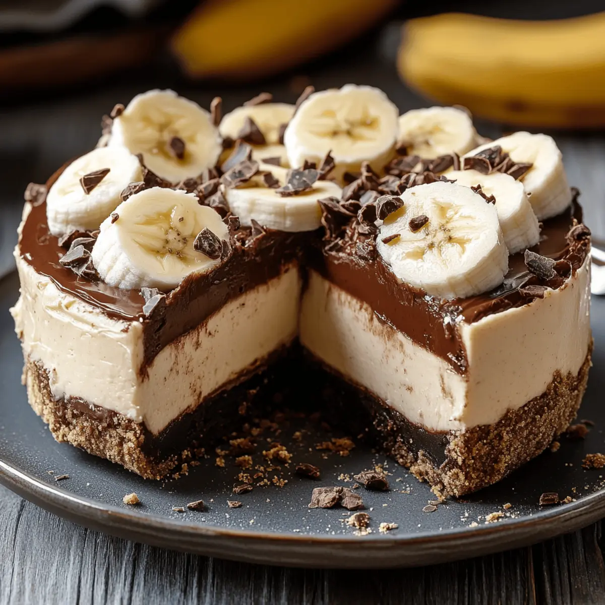 Indulgent No-Bake Nutella Banana Cheesecake You’ll Love