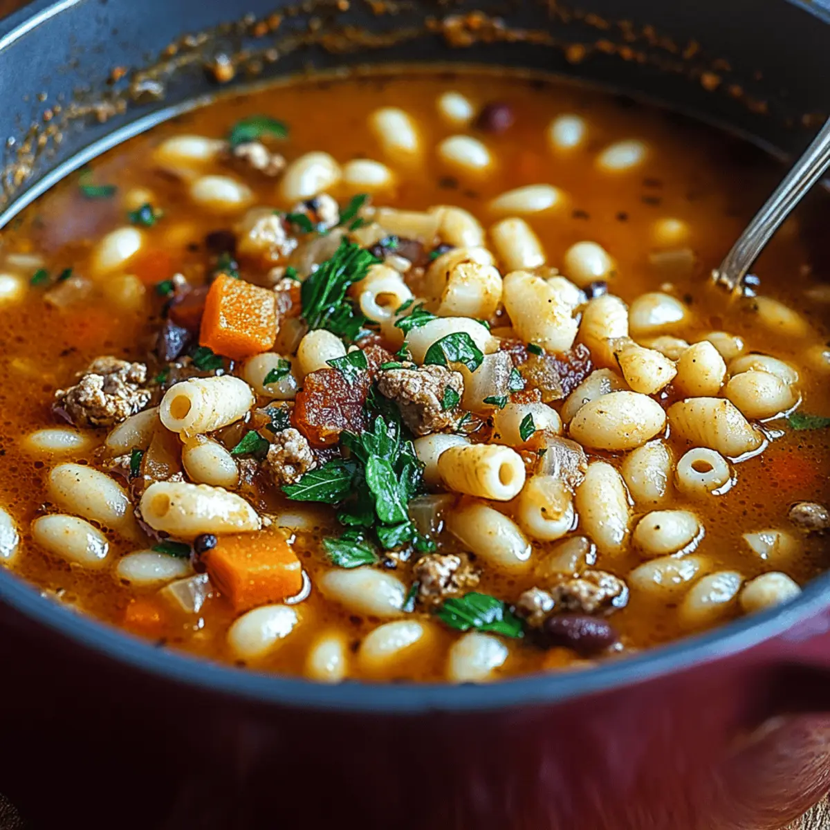 Hearty Pasta e Fagioli Soup for Cozy Nights In