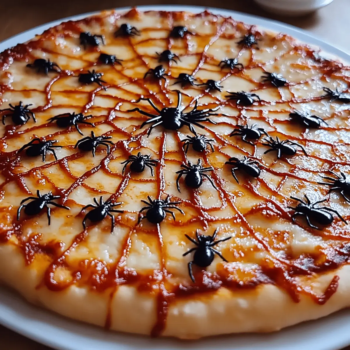 Delicious Spider Web Pizza for a Spooktacular Halloween Feast