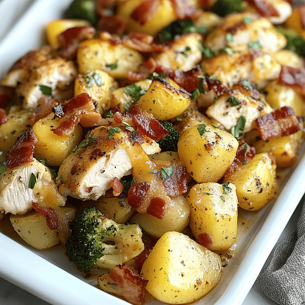 Easy Chicken Bacon Ranch Sheet Pan Dinner for Busy Nights