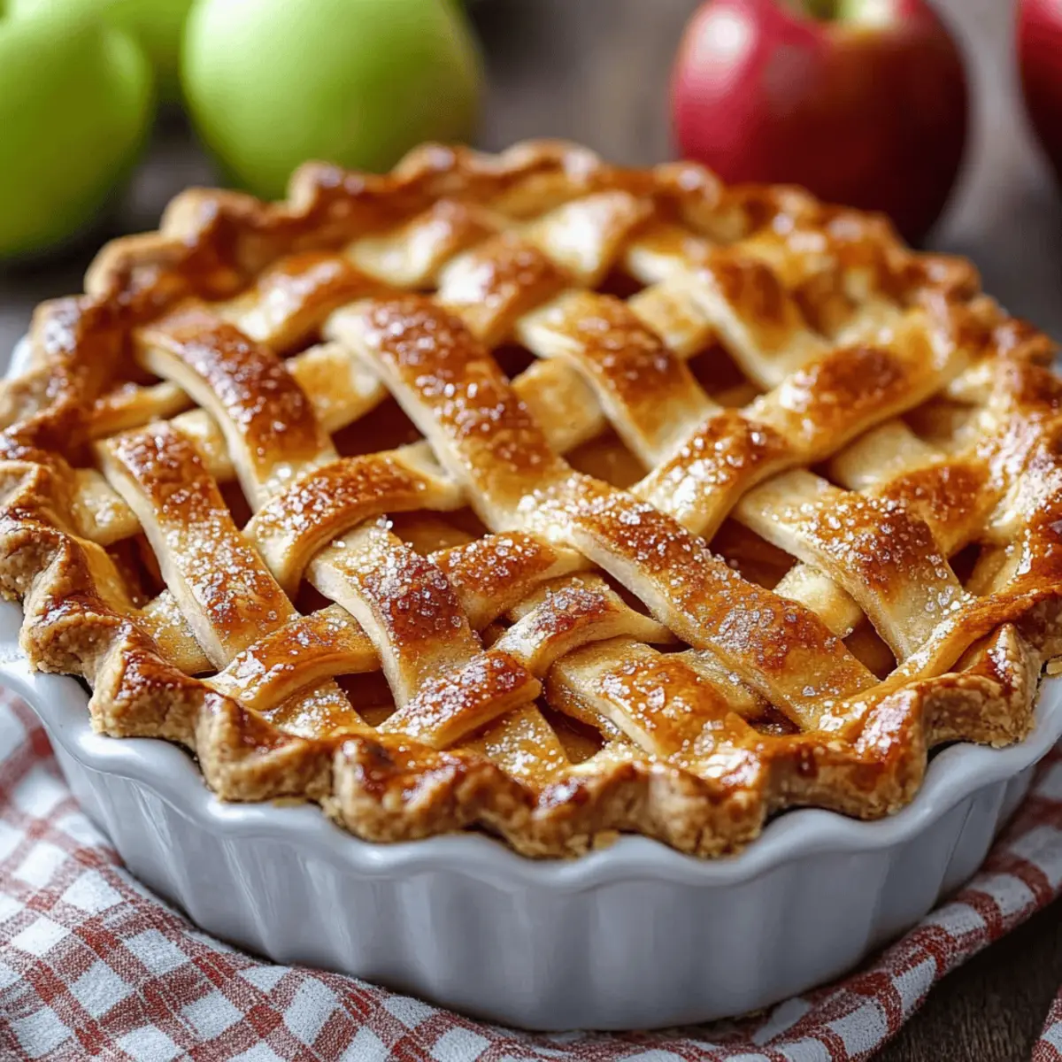 Indulgent Apple Pie with Flaky Crust for Cozy Nights