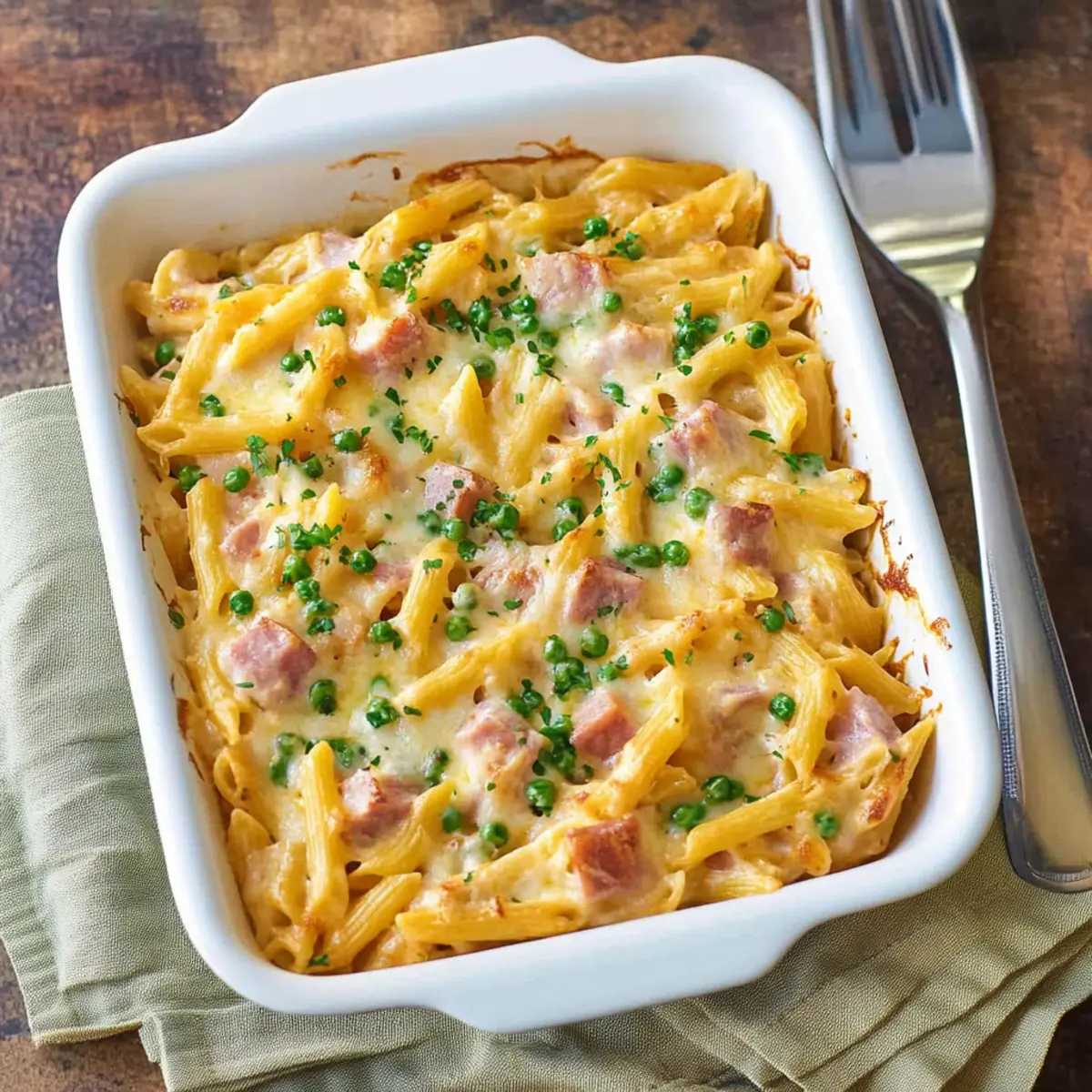 Baked Pasta with Ham