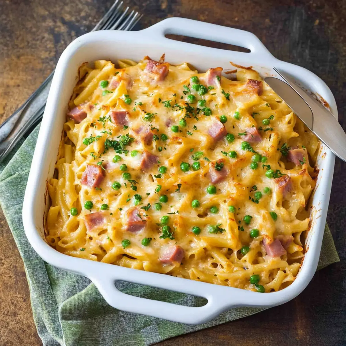 Baked Pasta with Ham