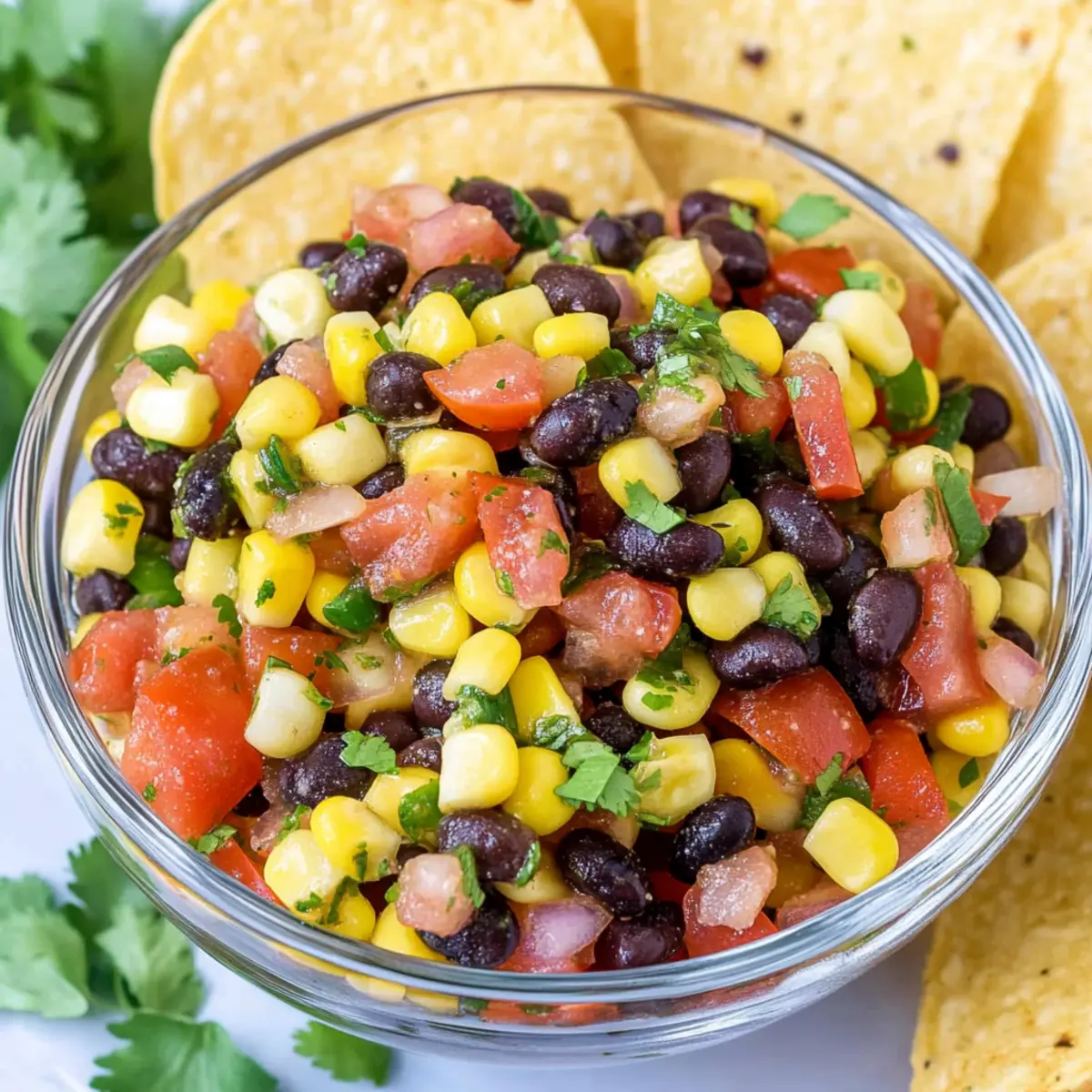 Black Bean and Corn Salsa Dip