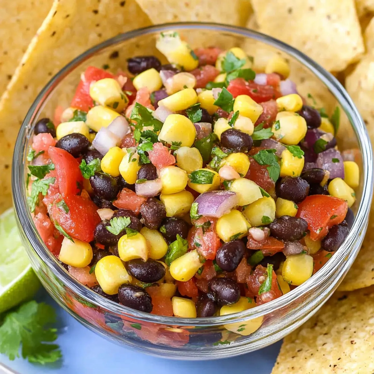 Black Bean and Corn Salsa Dip