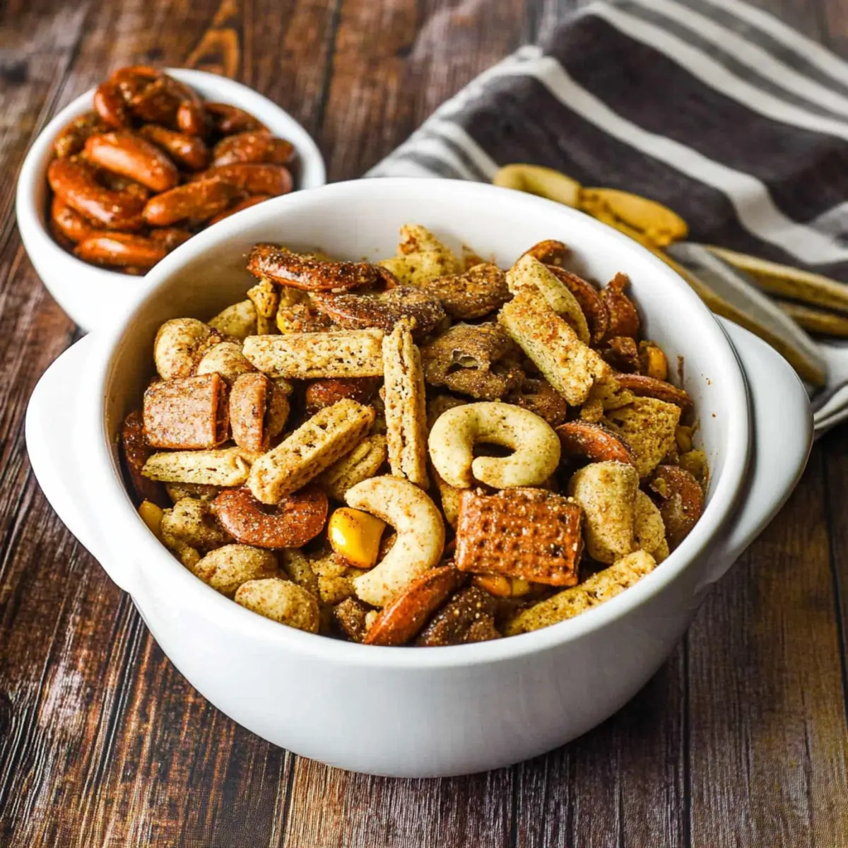 Irresistibly Spicy Cajun Party Mix for Game Day Snacking