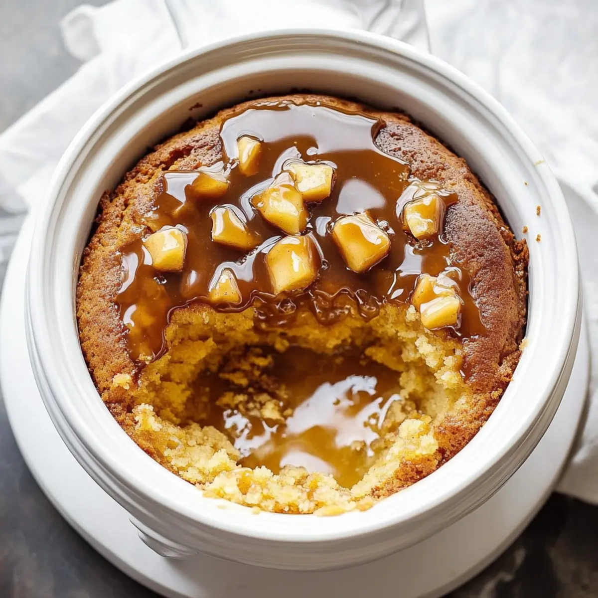 Caramel Apple Pudding Cake