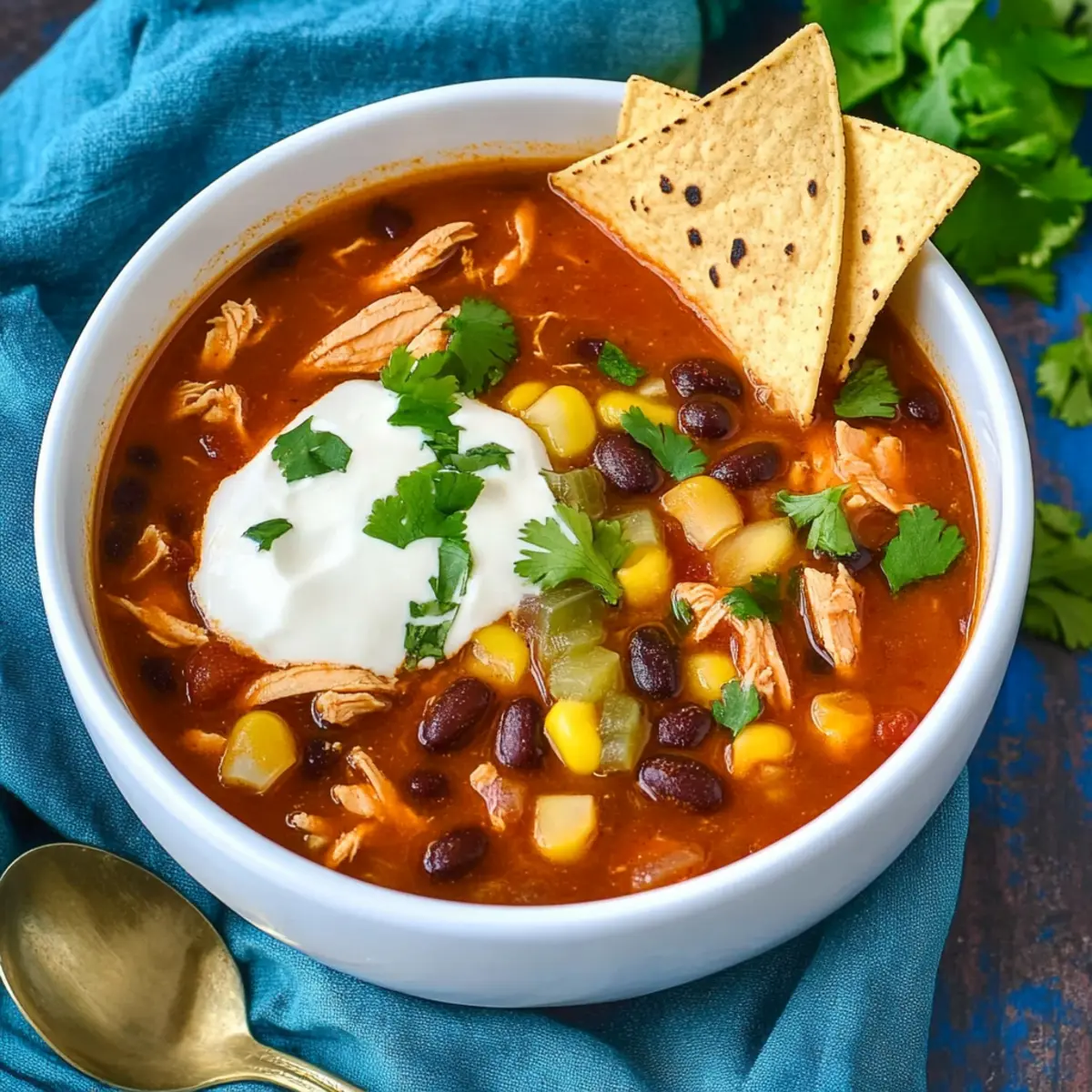 Irresistibly Easy Chicken Taco Soup for Cozy Nights