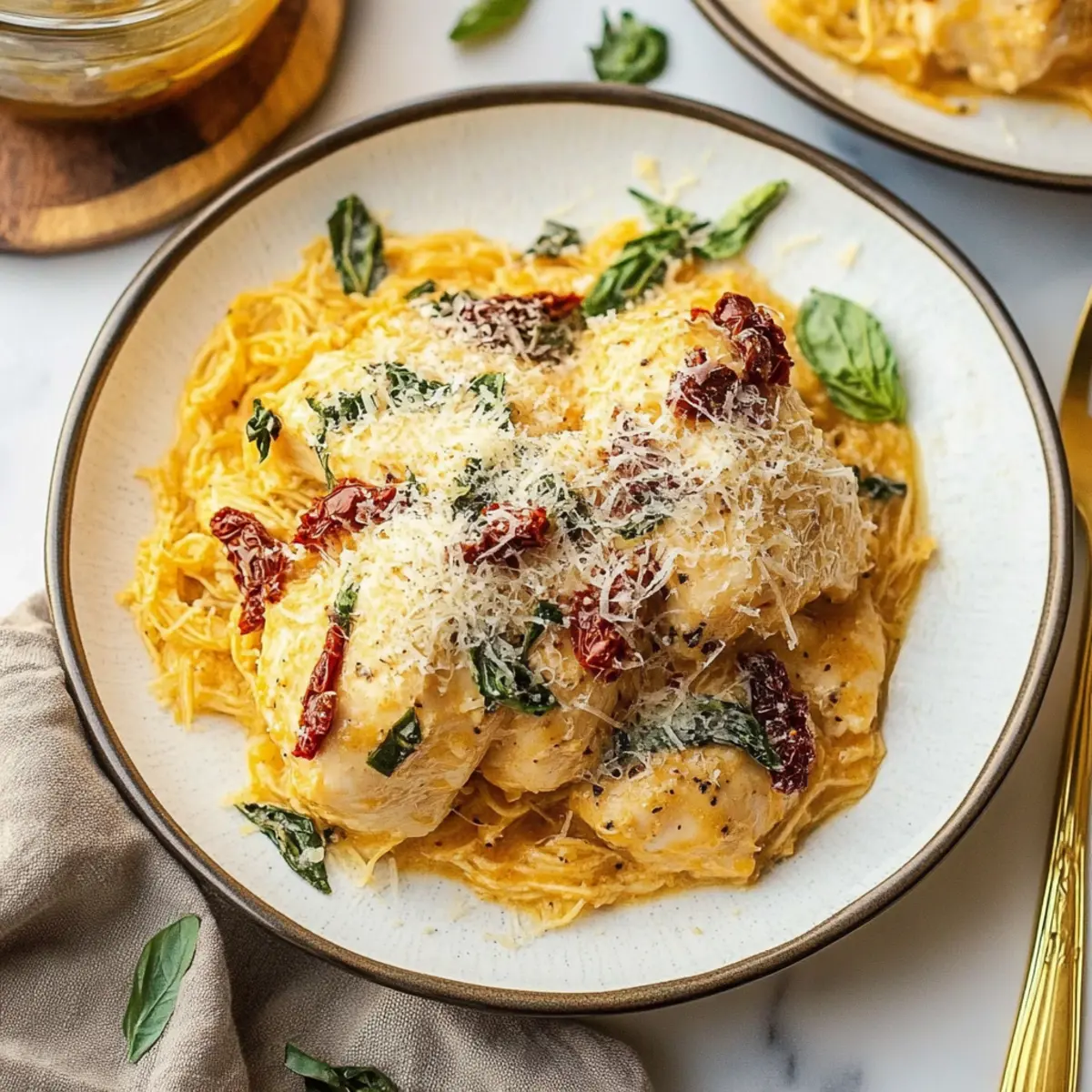 Crockpot Marry Me Chicken with Sun-Dried Tomatoes and Parmesan