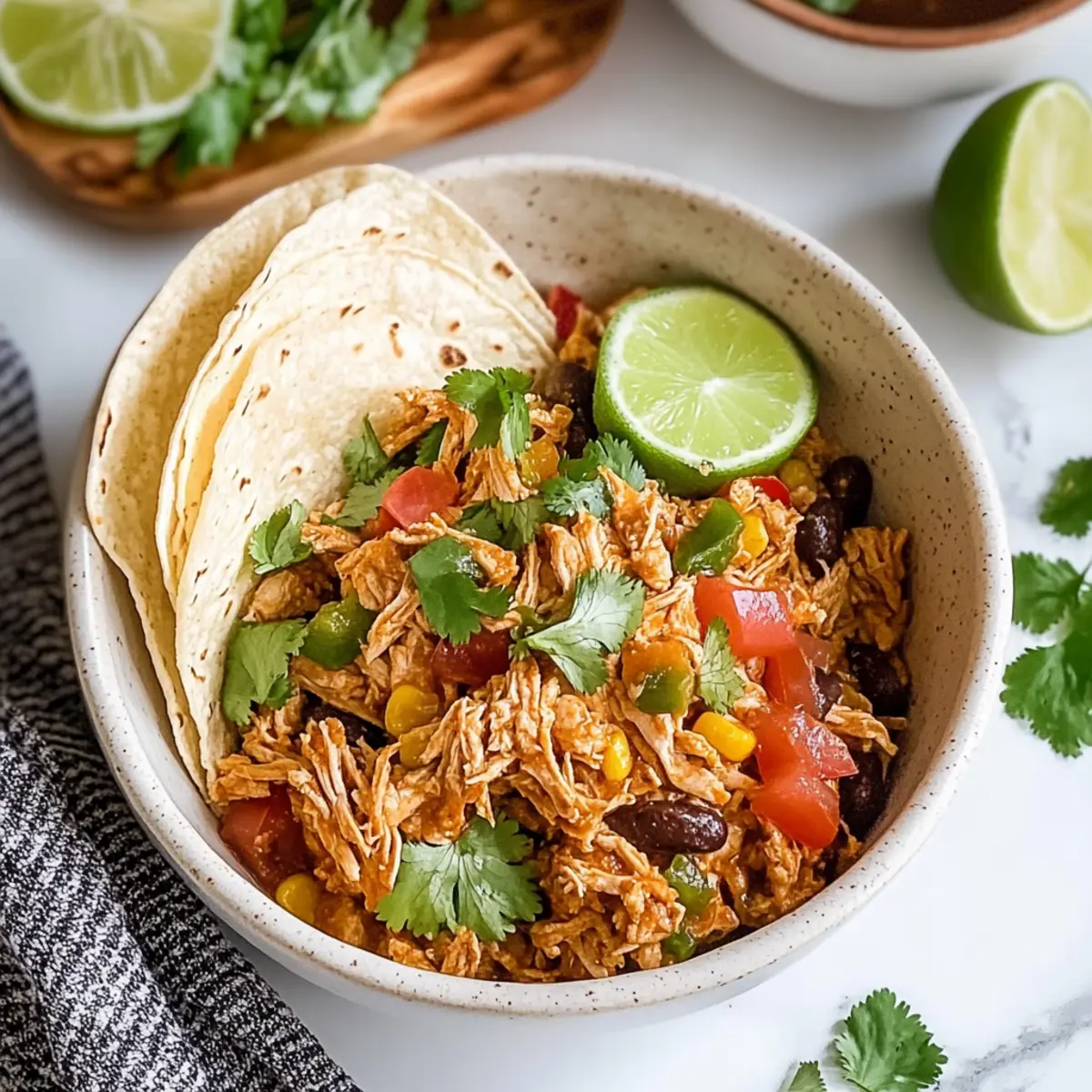 Crockpot Mexican Shredded Chicken