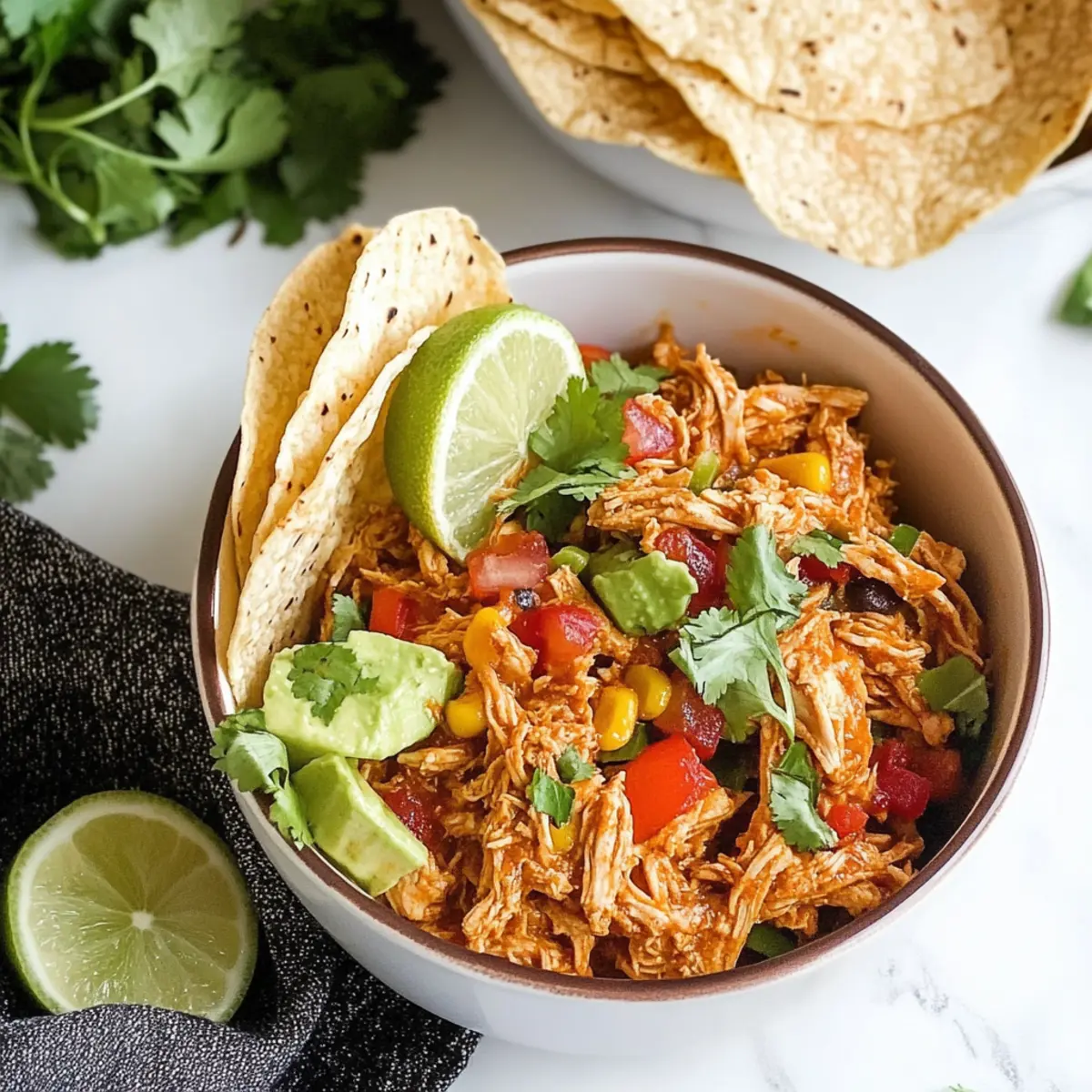Crockpot Mexican Shredded Chicken