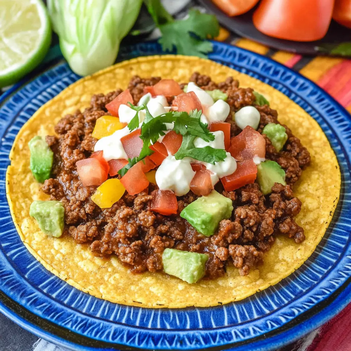 Ground Beef Tostadas
