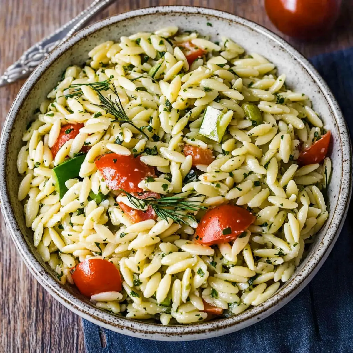 Herb Orzo Salad