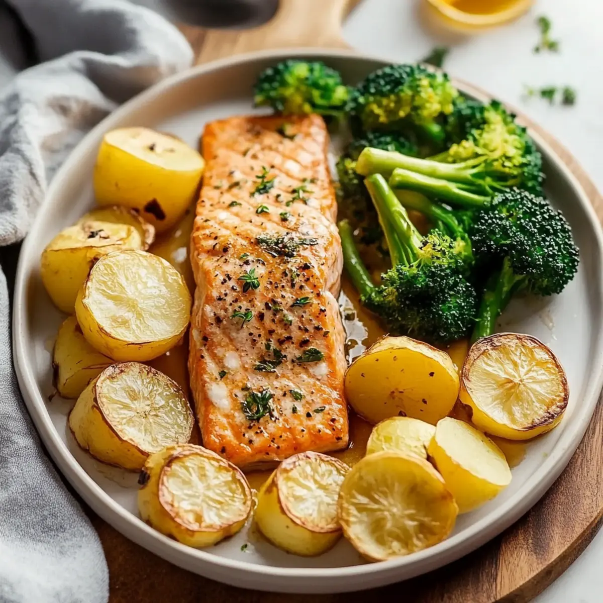 Honey Mustard Sheet Pan Salmon
