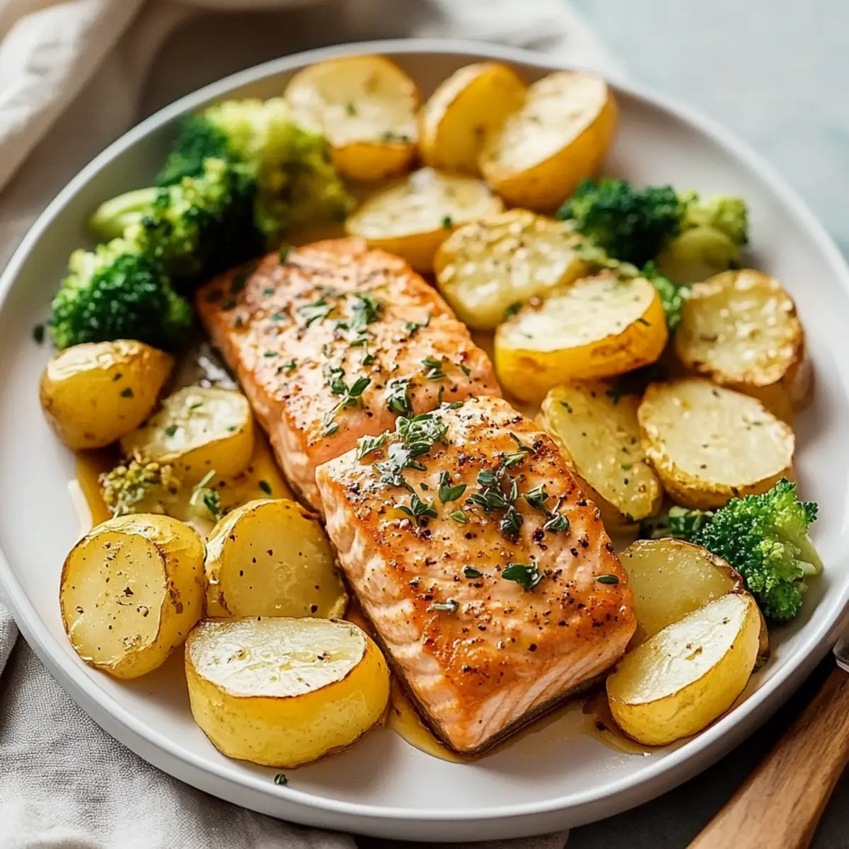 Honey Mustard Sheet Pan Salmon