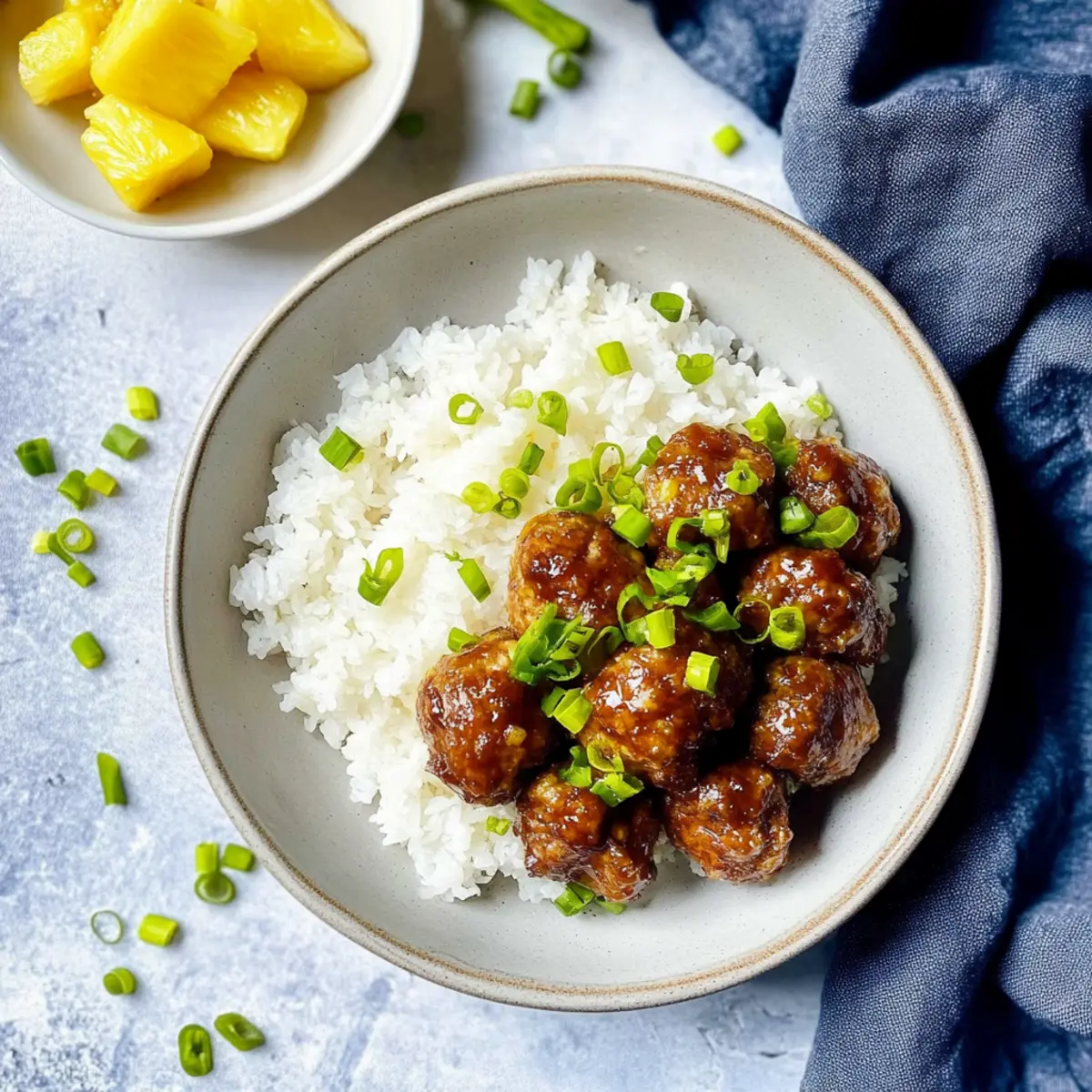 Pineapple Teriyaki Meatballs
