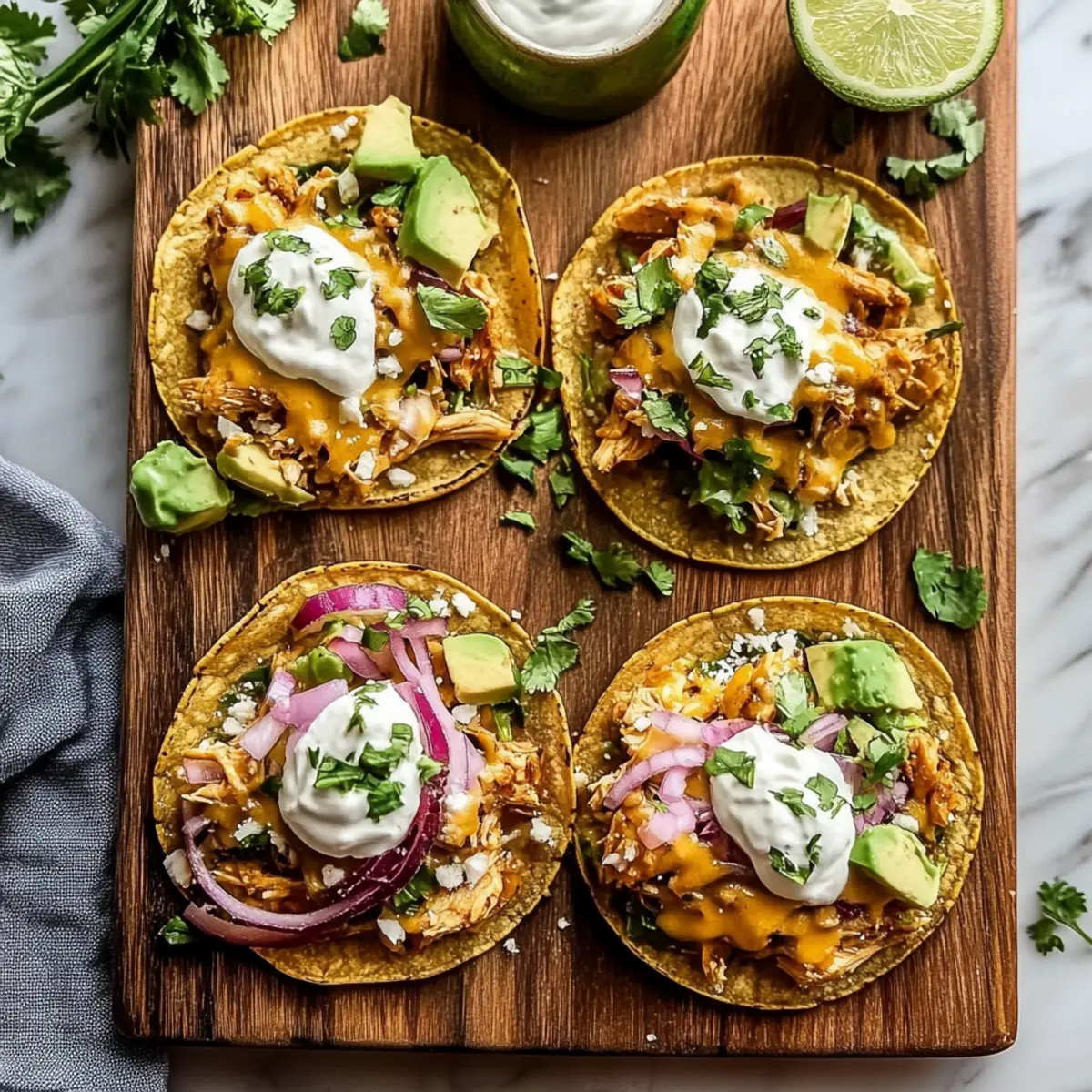 Sheet Pan Chicken Tostadas