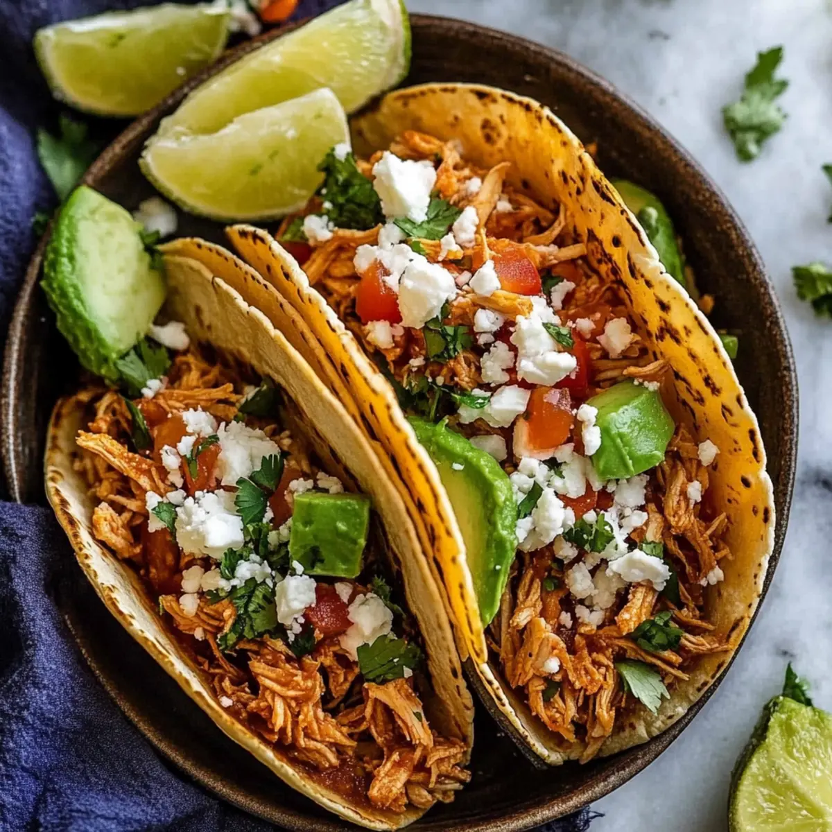 Shredded Chicken Tacos