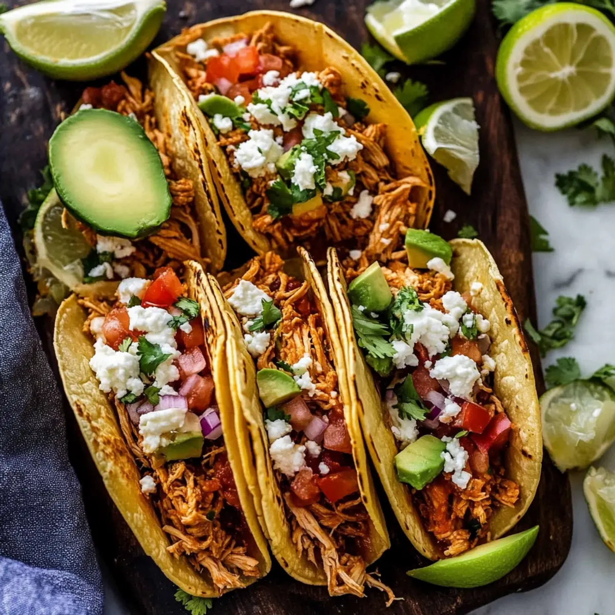 Shredded Chicken Tacos