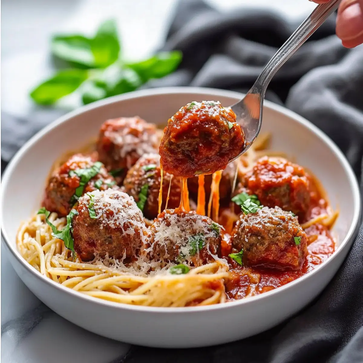 Slow Cooker Beef Meatballs in Marinara